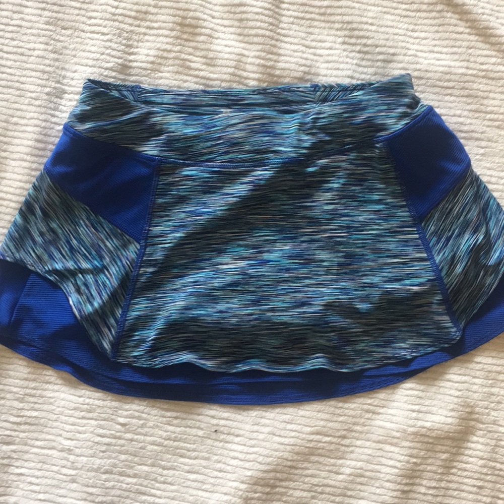 Athleta Skort/Skirt/Shorts Blue Multicolor Tennis Golf Activewear Sz XS